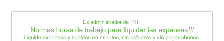 Es administrador de P.H. No más horas de trabajo para liquidar las expensas!!!Liquide expensas y ...