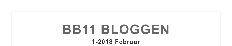BB11 BLOGGEN1-2018 Februar